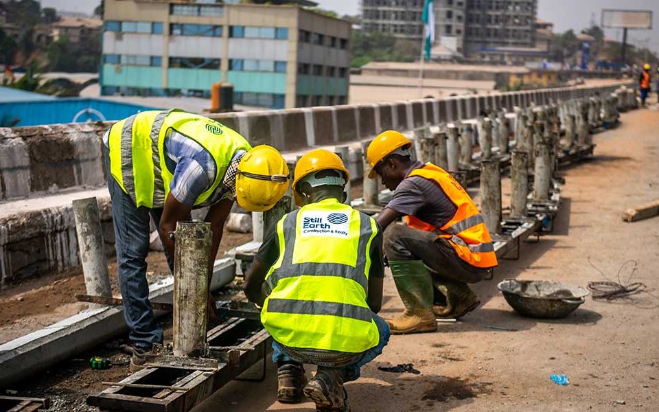 Cleaning of Shuttering; Hand railing