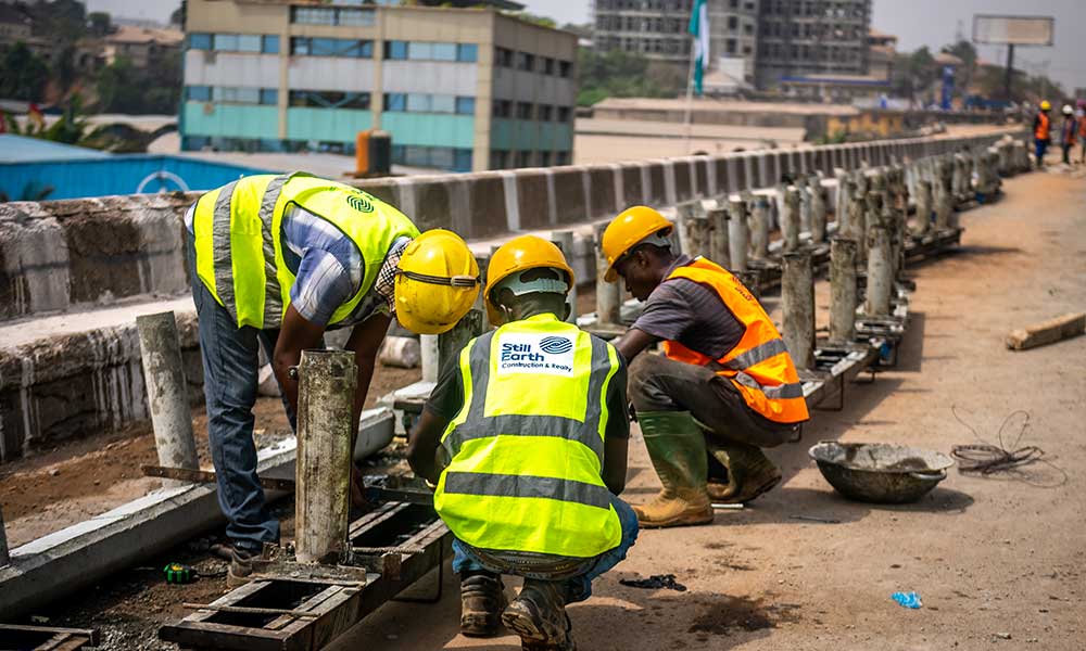 Cleaning of Shuttering; Hand railing